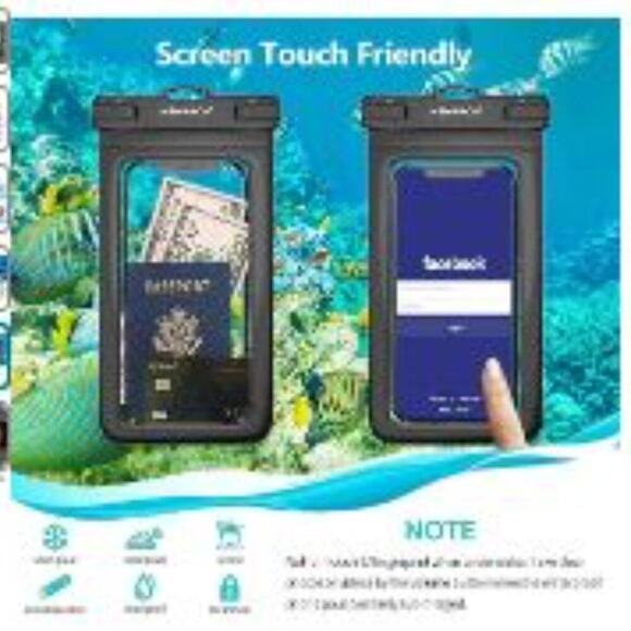 Newppon Waterproof Cell Phone Pouch pack of 3 - Picture 3 of 5
